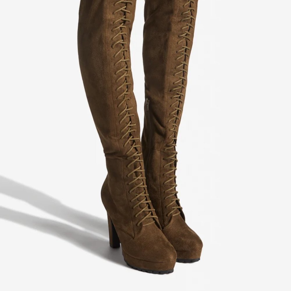 NEW IN BOX - Remi Over The Knee Boot - Olive